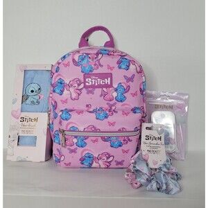 Disney Lilo And Stitch Angel And Stitch Butterfly Mini Backpack Bundle